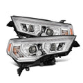 AlphaRex 14-22 Toyota 4Runner PRO-Series Projector Headlights Black w/Seq. Sig. + DRL 880815 *Discontinued