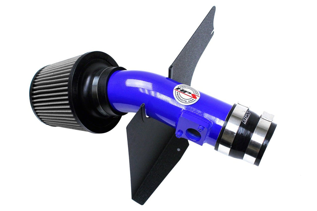 HPS Shortram Air Intake Kit 2008-2014 Subaru WRX STI 2.5L Turbo, Includes Heat Shield, 827-566