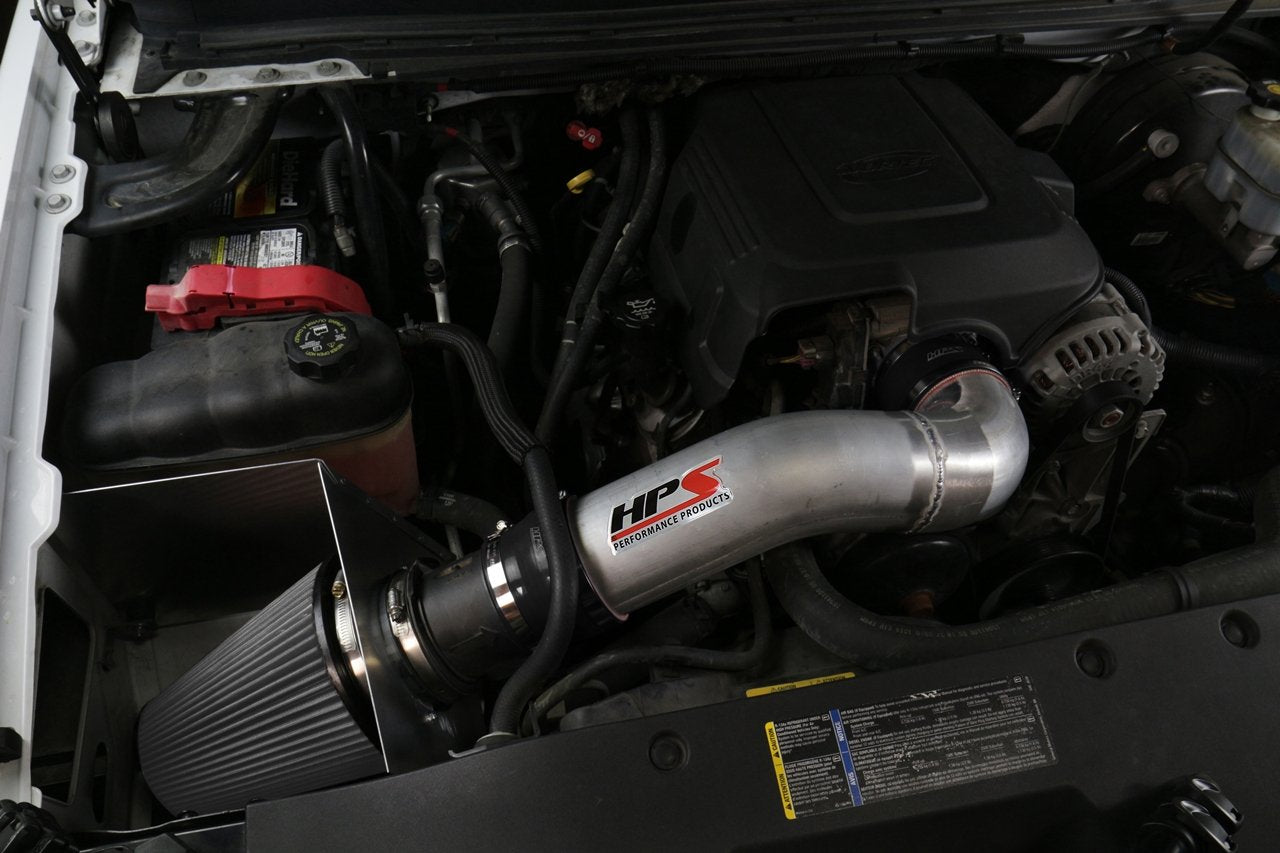 HPS Performance HPS Shortram Air Intake Kit 2007-2008 GMC Yukon 4.8L 5.3L 6.0L 6.2L V8, Includes Heat Shield, 827-622