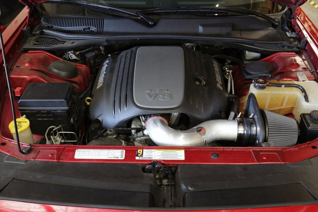 HPS Shortram Air Intake Kit 2009-2010 Dodge Challenger 5.7L V8, Includes Heat Shield, Black