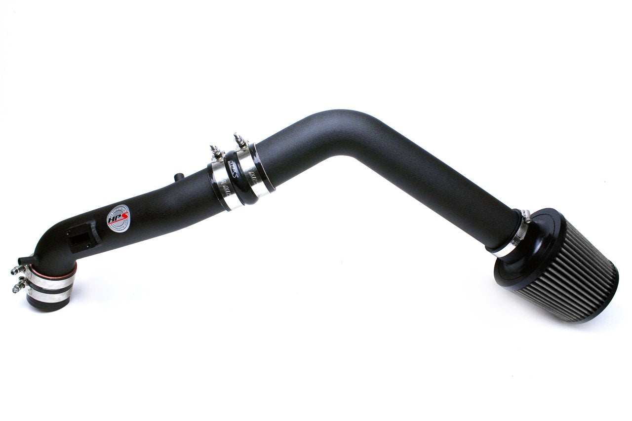 HPS Cold Air Intake Kit 2013-2017 Honda Accord 2.4L, Converts to Shortram, Black