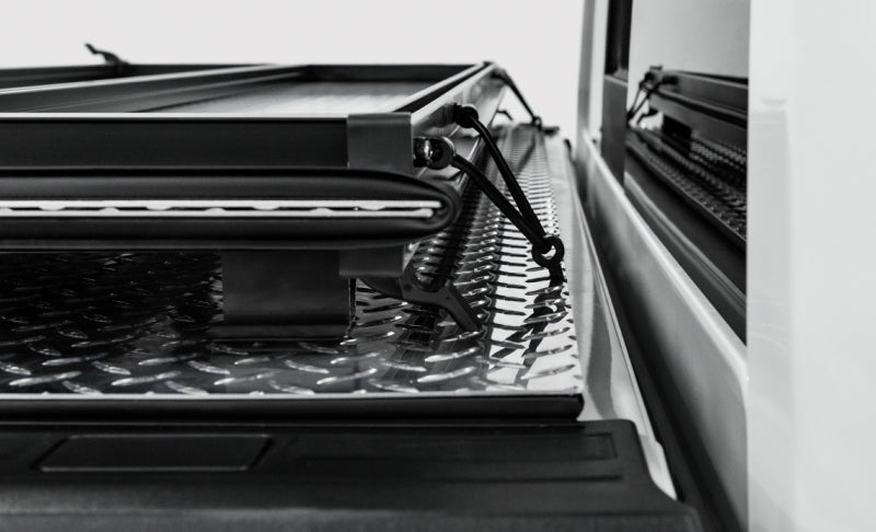 Access LOMAX Pro Series Tri-Fold Cover 2020 Jeep Gladiator 5ft (w/ Trail Rail) Box Diamond Plate B0070029