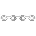 Cometic Gasket Cometic Ford Windsor V8 .094in HTG Exhaust Manifold Gasket Set C5898HTG