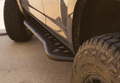 Cali Raised LED Cali Raised 03-09 Toyota 4Runner Step Ed Bolt On Rock Sliders - Kick Out/PwdrCoat Plate/Raw St CR2722
