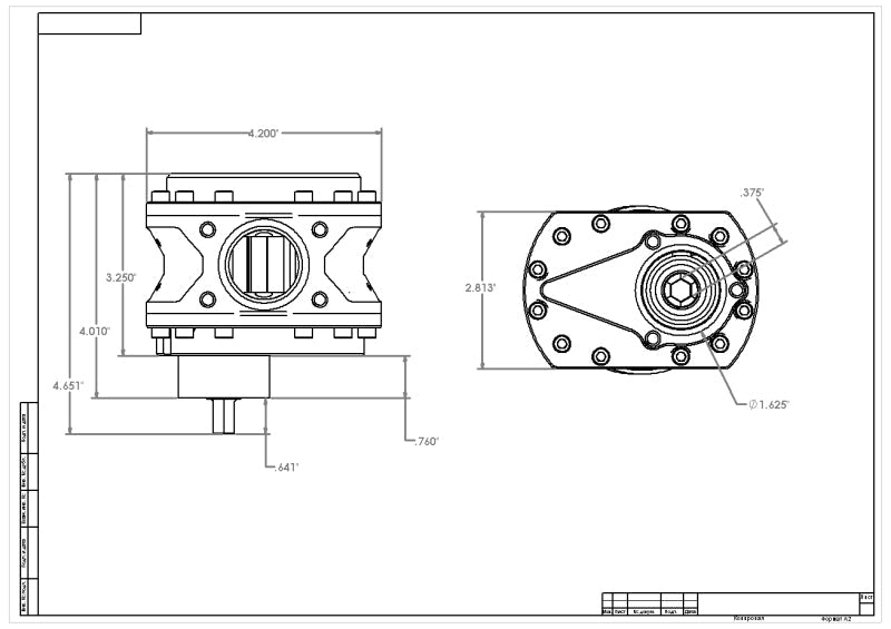 Aeromotive Fuel Pump, Spur Gear, 3/8 Hex, 1.0 Gear, 21.5gpm NITRO