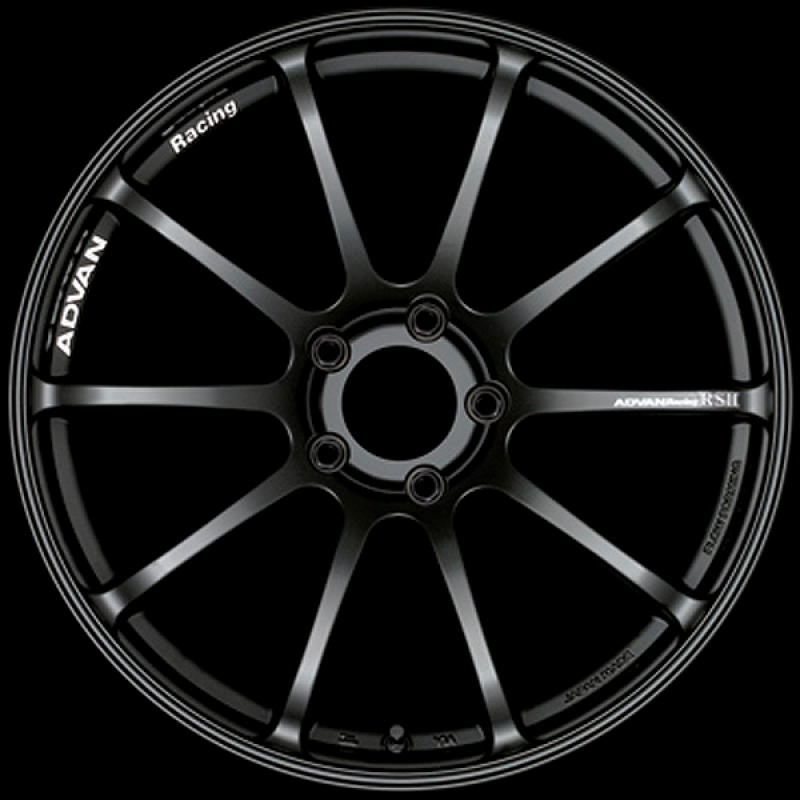 Advan RSII 18x9.5 / +41 Offset / 5x98 / 58mm Bore / Semi Gloss Black YAP8J41TSB