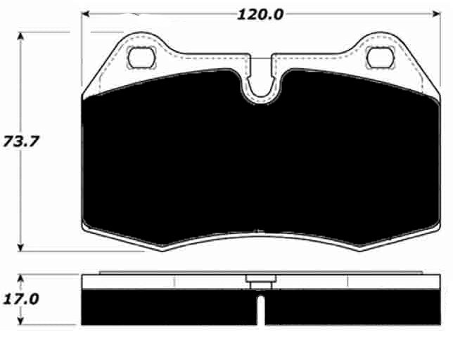 Porterfield Brake Pads for 1996 NISSAN SKYLINE GTR R33
