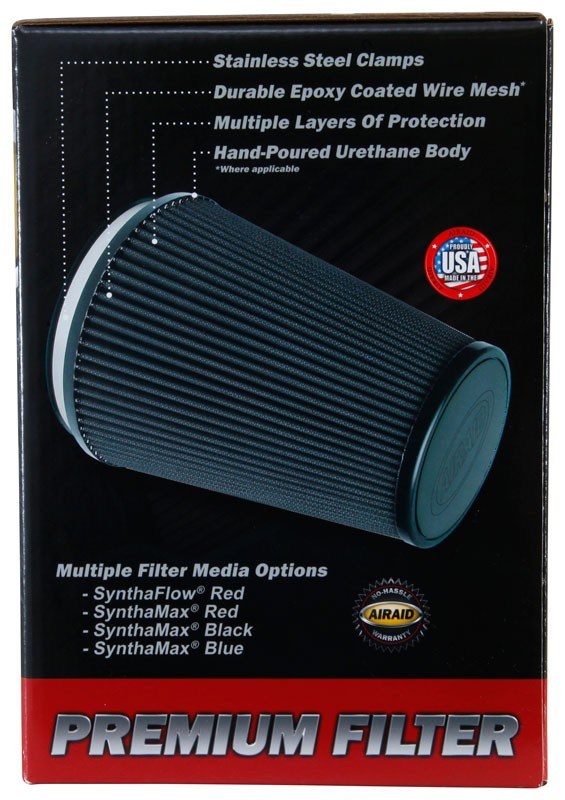 Airaid Universal Air Filter - Cone 4 x 7 x 4 5/8 x 7 w/ Short Flange 701-458