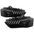 Spyder 13-16 Audi A4/S4 Halogen Model Only High-Power LED Headlights - Black PRO-YD-AA413HALAP-BK 5088345