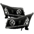 Spyder Chevy Cruze 11-14 Projector Headlights LED Halo -DRL Blk High H1 Low H7 PRO-YD-CCRZ11-DRL-BK 5037916