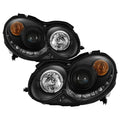 Spyder Mercedes Benz CLK 03-09 Projector Halogen Model- LED Halo DRL Blk PRO-YD-MBCLK03-DRL-BK 5038036