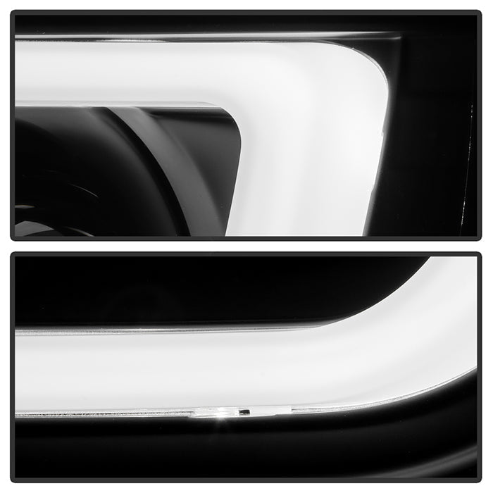 Spyder Toyota Tacoma 05-11 Projector Headlights - Light Bar DRL - Black PRO-YD-TT05V2-LB-BK 5084514