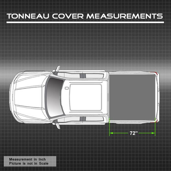 SPYDER xTune 02-09 Dodge Ram 72in. Short Bed Hard Tri-Fold Style Tonneau Cover - Black (TC-HTF-DR02-72) 9045882