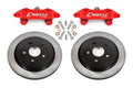 BMR Suspension BMR 14-19 Chevrolet Corvette C7 Brake Kit For 15in Conversion Solid Rotors Red Calipers DBK571