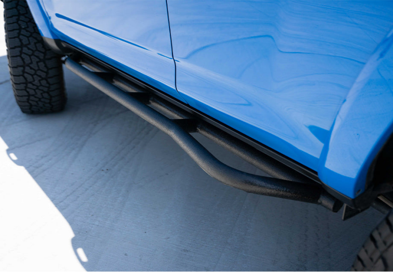 Cali Raised LED Cali Raised 10-24 Toyota 4Runner Trail Edition Bolt On Rock Sliders - Kick Out / BedLiner CR2701