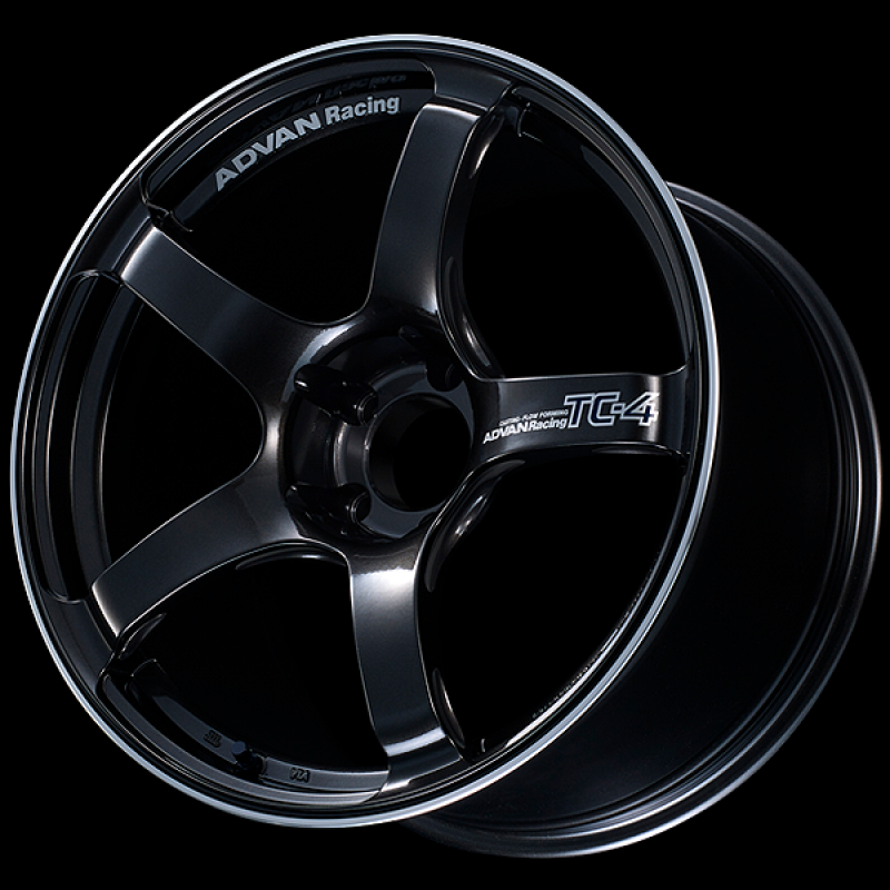 Advan TC4 18x7.5 / +42 Offset / 5x112 / 66.5mm Bore / Black Gunmetallic and Ring YAD8F42MBGR