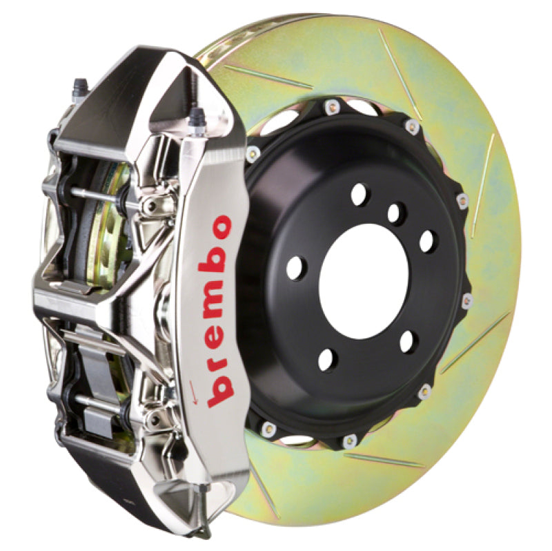 Brembo 14-20 i8 (I12) Front GTR BBK 6 Piston Billet380x32 2pc Rotor Slotted Type-1- Nickel Plated 1M2.9053AR