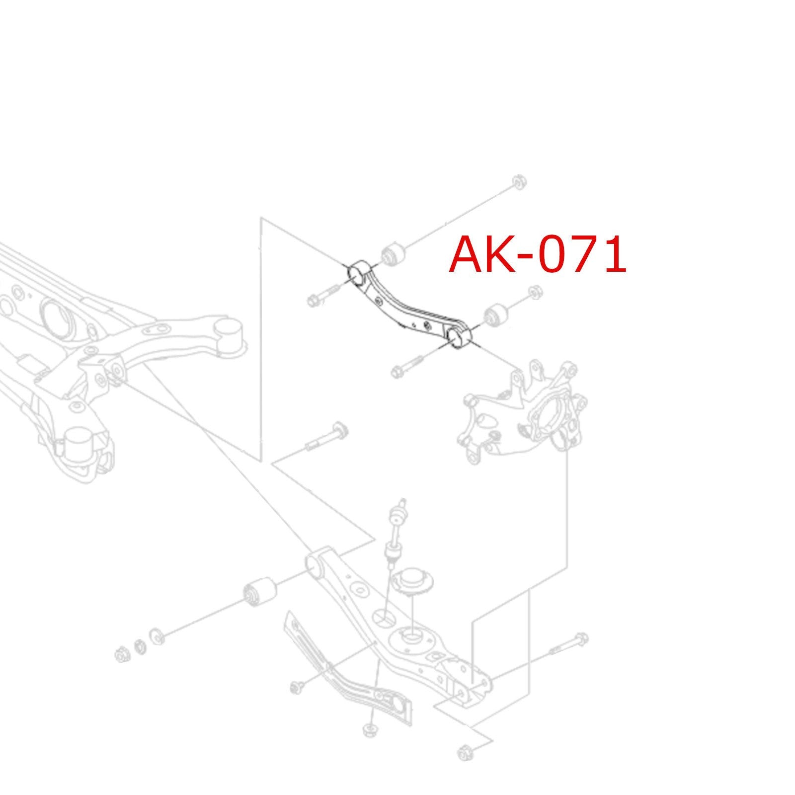 Godspeed Hyundai Tucson (TL) 2016-21 Adjustable Rear Upper Camber Arms With Spherical Bearings