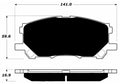 Porterfield Brake Pads for 2009 LEXUS RX 400H Hybrid