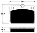 Porterfield Brake Pads for 1983 TOYOTA COROLLA Sedan 1.6L 4A-C Eng.