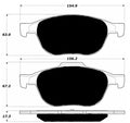 Porterfield Brake Pads for 2015 FORD ESCAPE 1.6L FWD