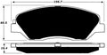 Porterfield Brake Pads for 2010 KIA SEDONA