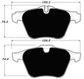 Porterfield Brake Pads for 2011 JAGUAR XF/XFR
