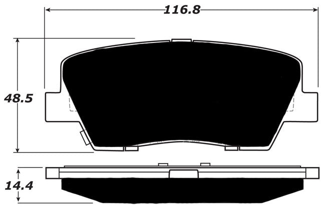 Porterfield Brake Pads for 2013 HYUNDAI GENESIS COUPE Premium