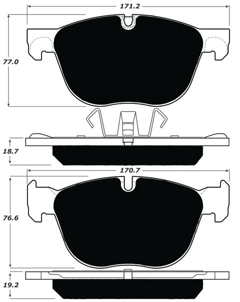 Porterfield Brake Pads for 2015 BMW X6 xDrive 35i
