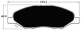 Porterfield Brake Pads for 2009 NISSAN VERSA 1.6L