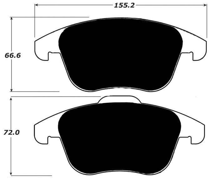 Porterfield Brake Pads for 2012 VOLKSWAGEN PASSAT