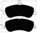 Porterfield Brake Pads for 2015 MERCEDES-BENZ GLK250