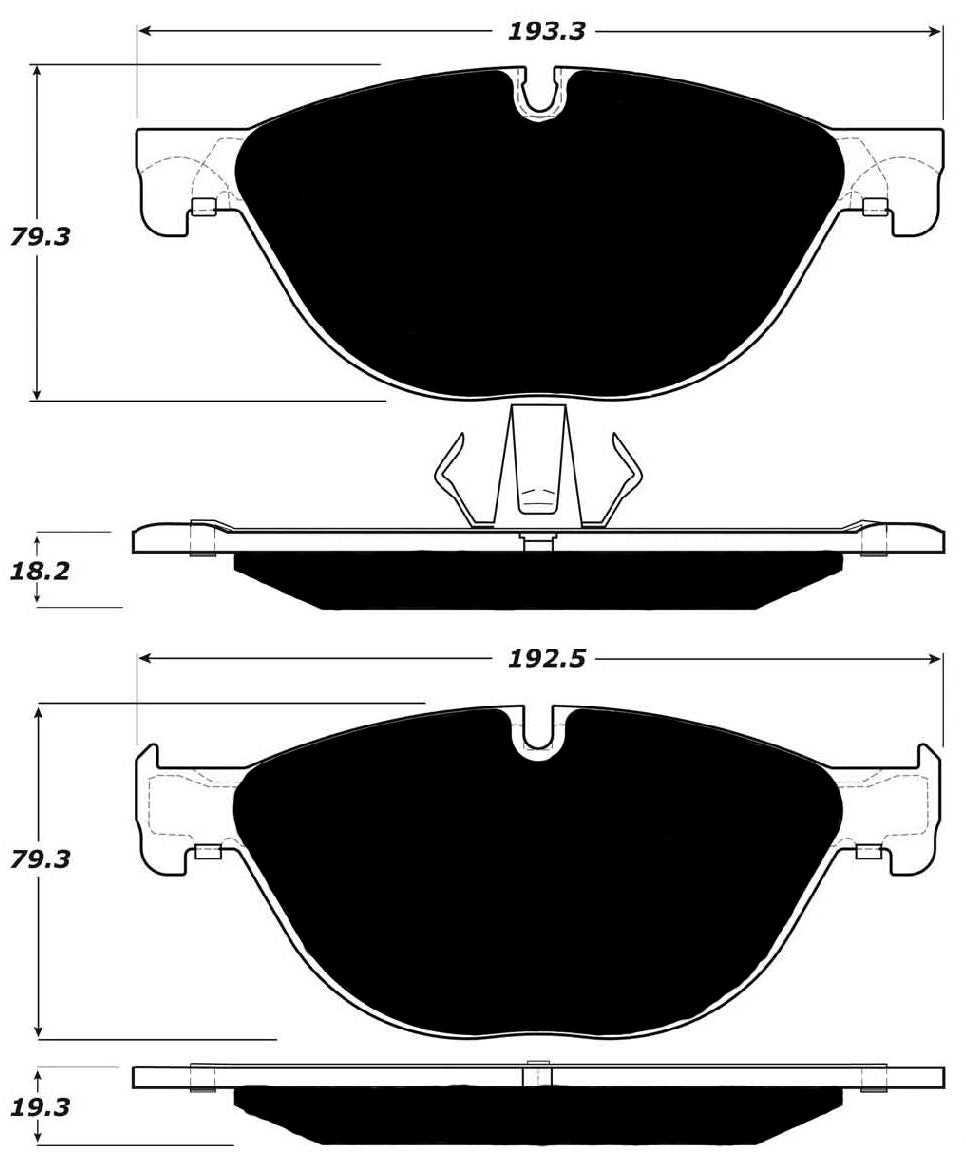 Porterfield Brake Pads for 2015 BMW 535i GT