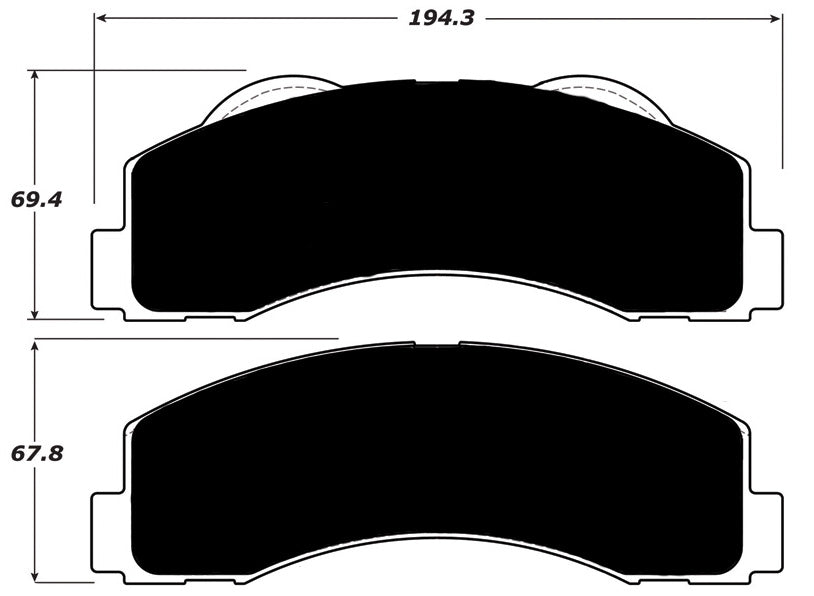 Porterfield Brake Pads for 2014 FORD F150 4WD