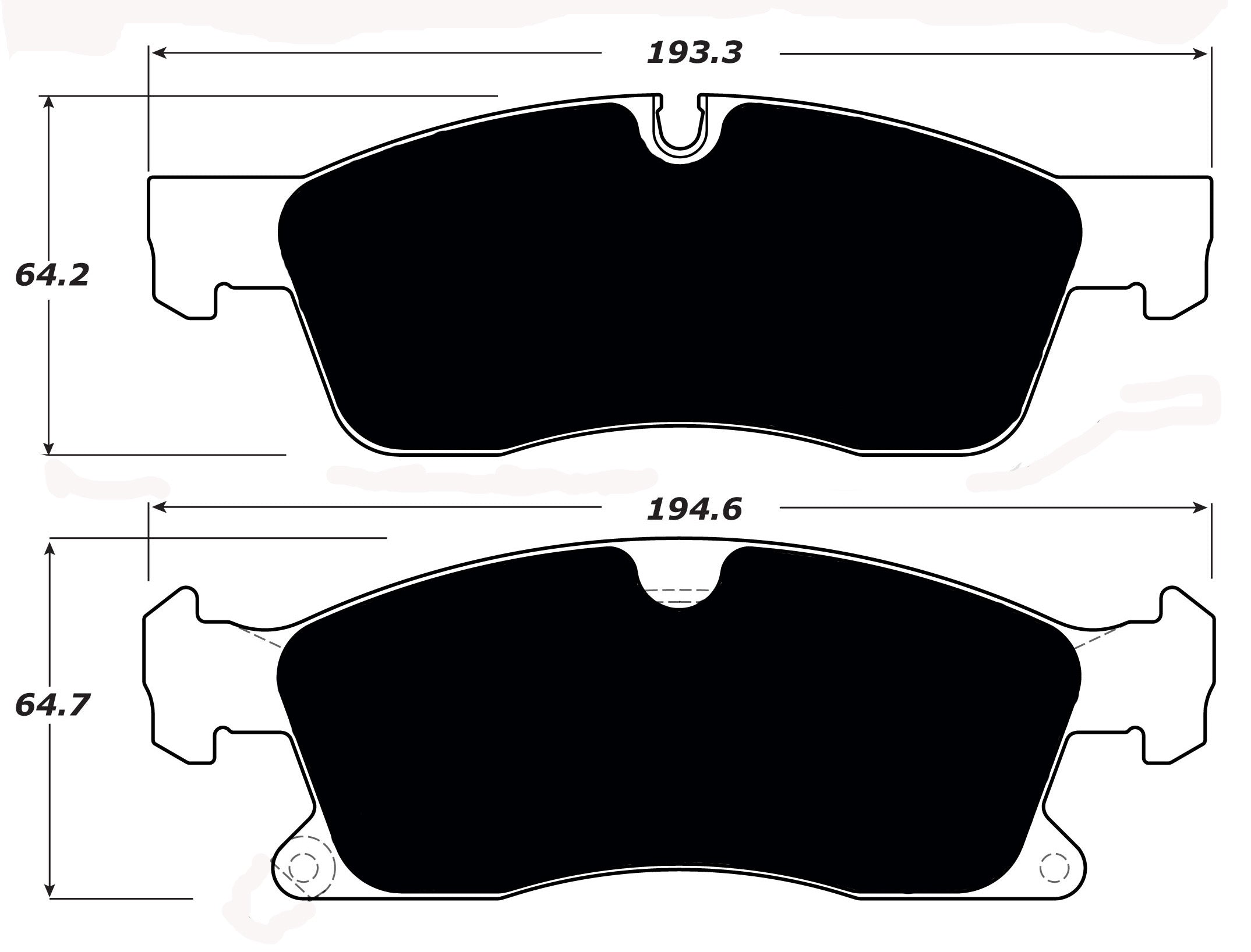 Porterfield Brake Pads for 2011 DODGE DURANGO