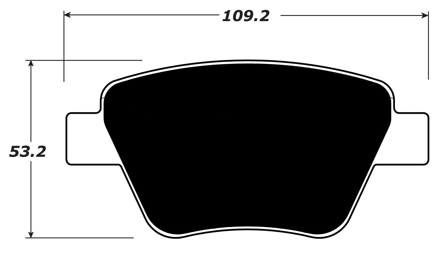 Porterfield Brake Pads for 2014 VOLKSWAGEN BEETLE 2.0 Turbo