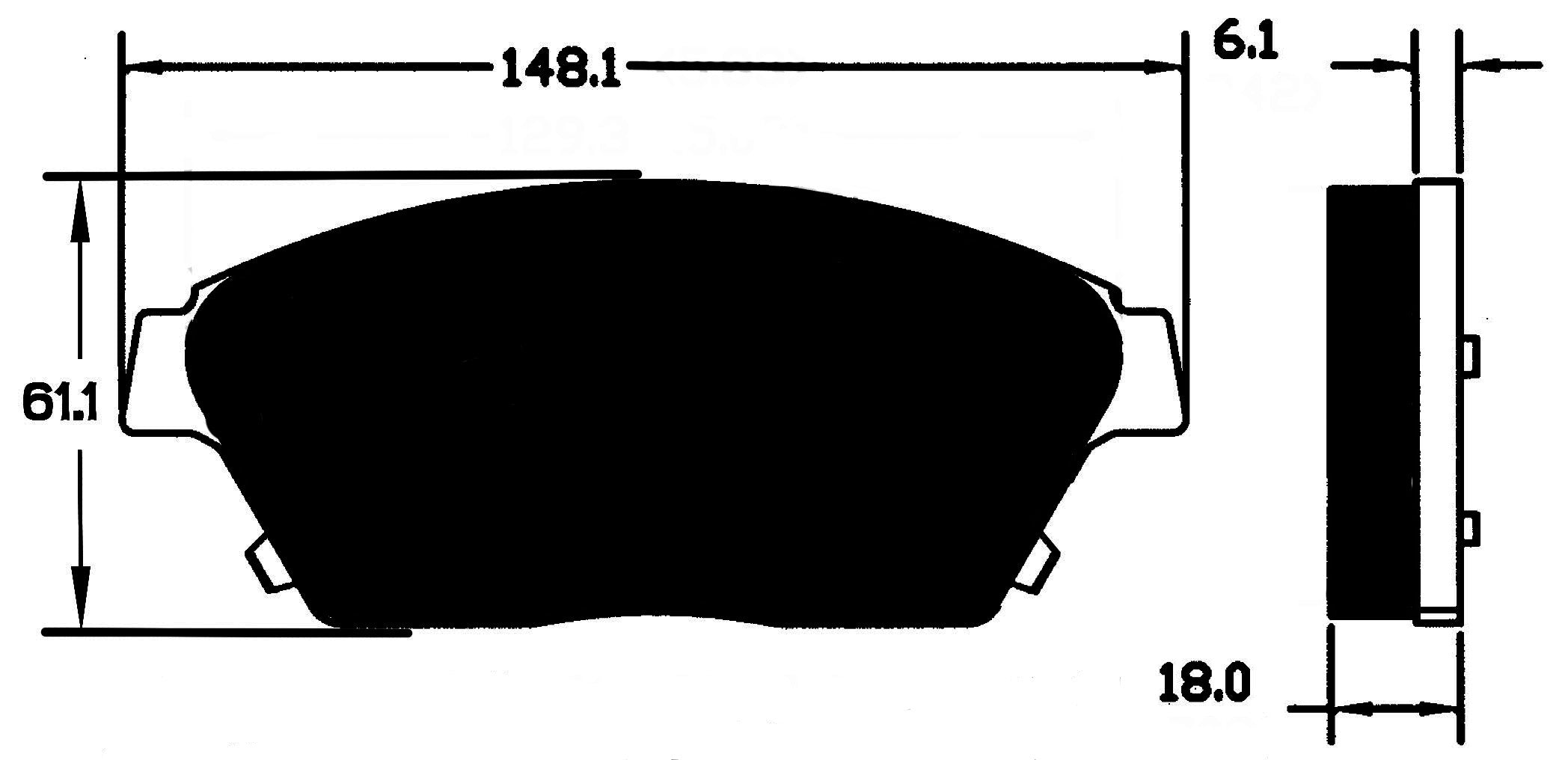 Porterfield Brake Pads for 2015 CHEVROLET VOLT
