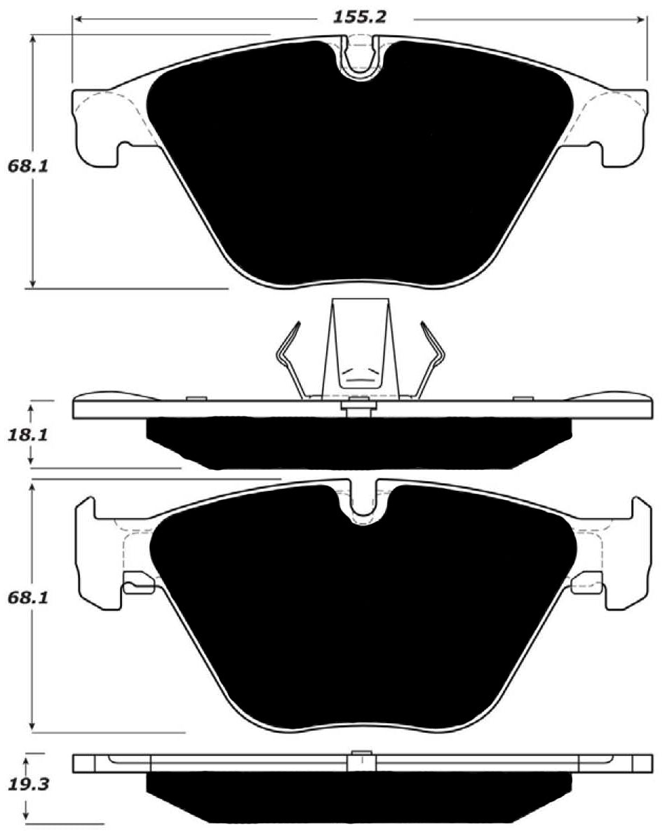 Porterfield Brake Pads for 2012 BMW 640i-xDrive