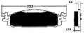 Porterfield Brake Pads for 2015 FORD FLEX