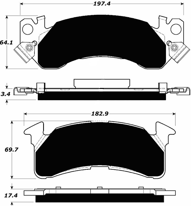 Porterfield Brake Pads for 1991 CHEVROLET SUBURBAN 2500 4WD
