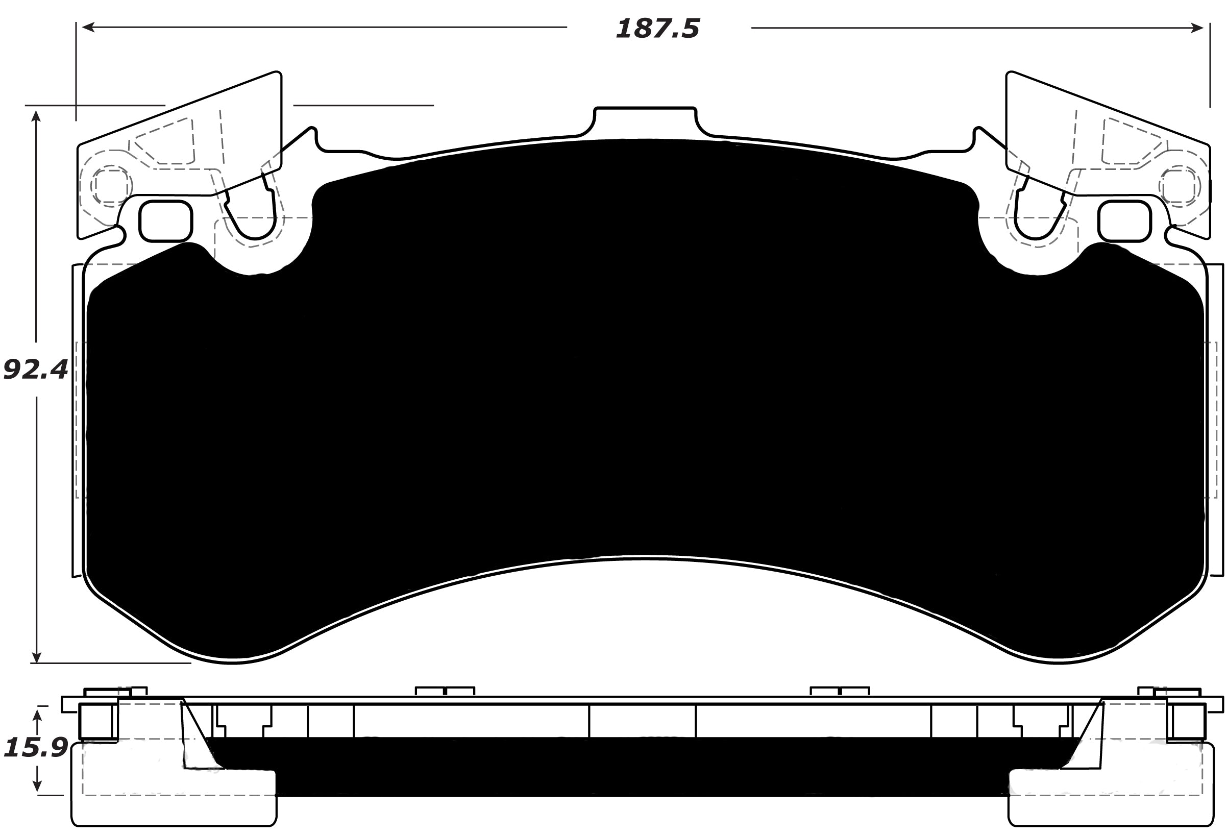 Porterfield Brake Pads for 2015 AUDI S8 - w/Iron Discs