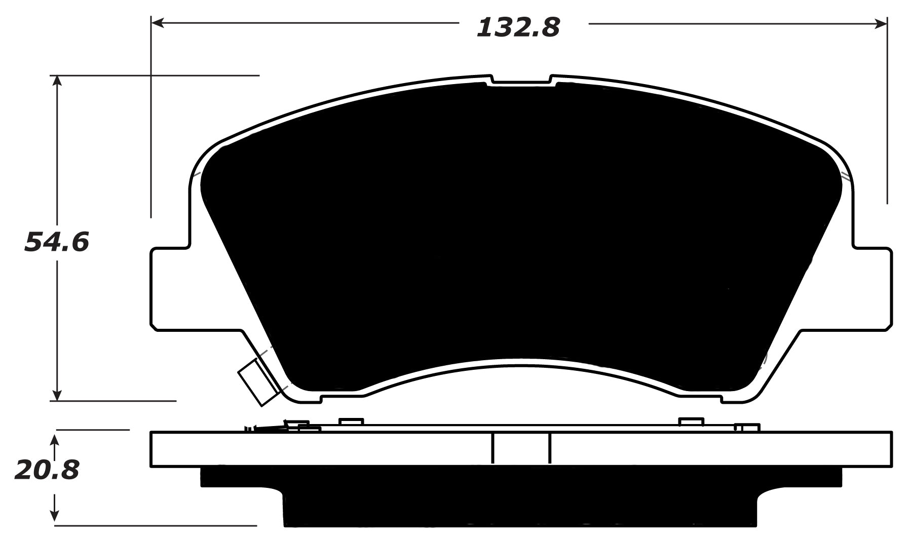 Porterfield Brake Pads for 2012 HYUNDAI ACCENT