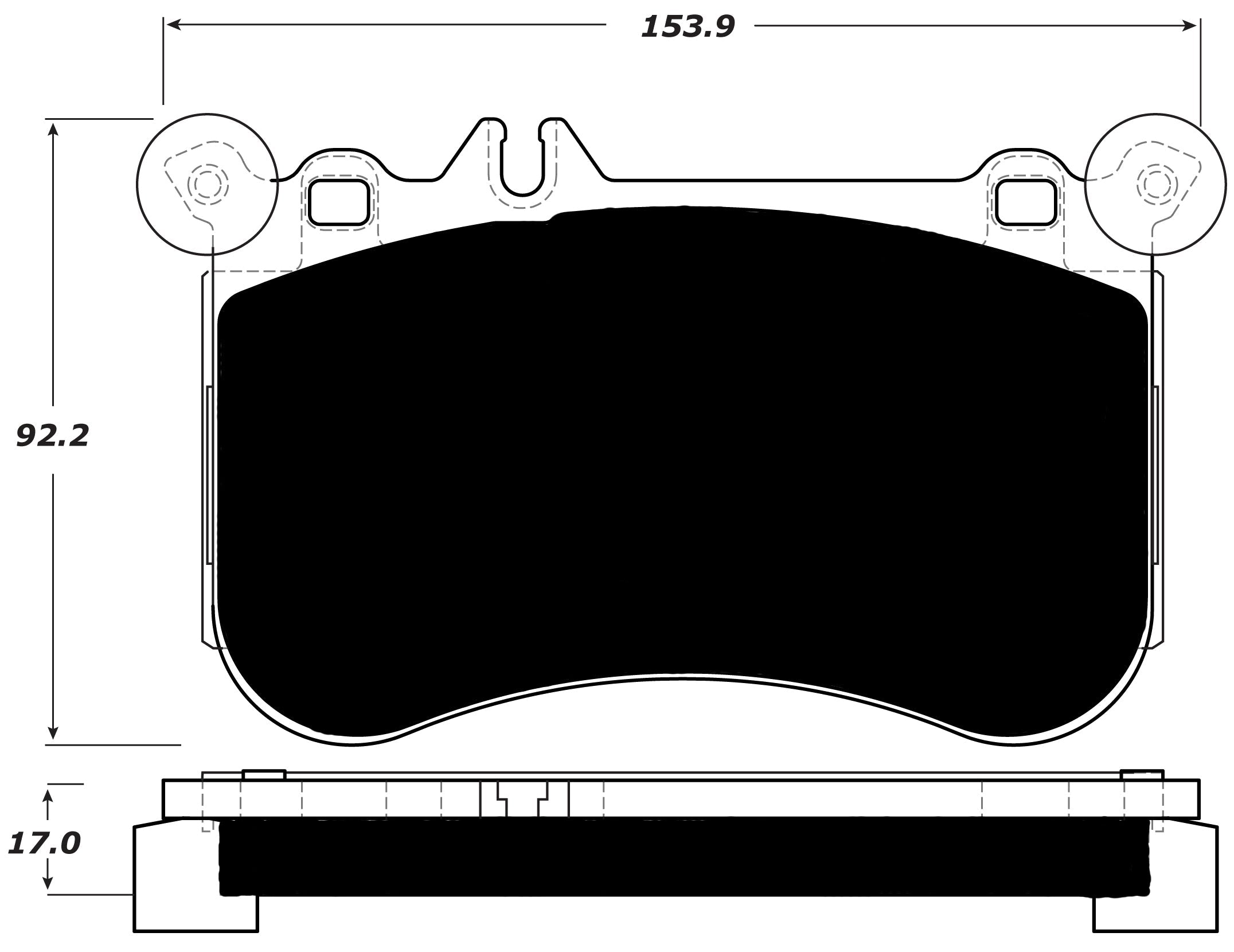 Porterfield Brake Pads for 2012 MERCEDES-BENZ SLK55 AMG