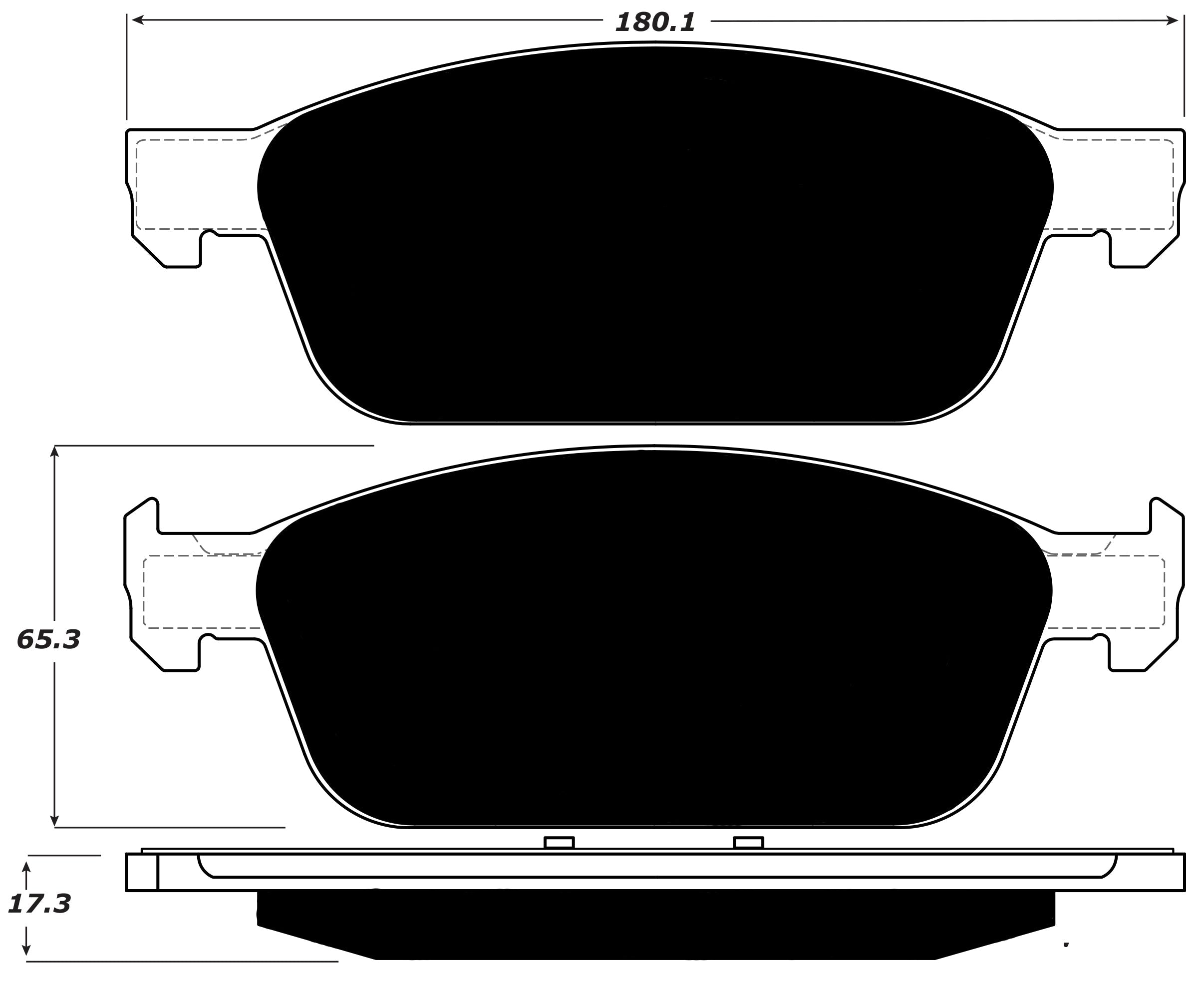 Porterfield Brake Pads for 2015 FORD TRANSIT CONNECT