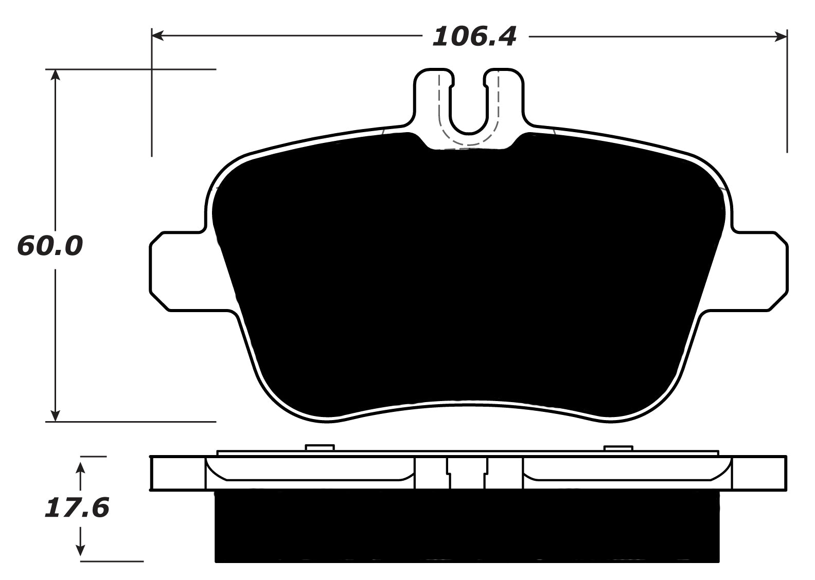 Porterfield Brake Pads for 2014 MERCEDES-BENZ CLA250 W/AMG BRAKES