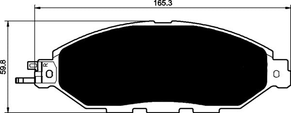 Porterfield Brake Pads for 2016 NISSAN MURANO