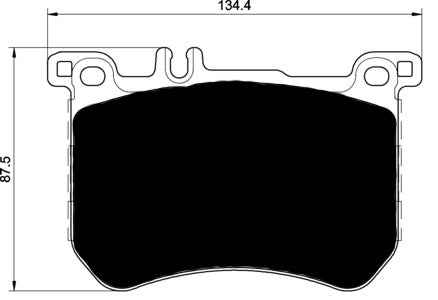 Porterfield Brake Pads for 2016 MERCEDES-BENZ SL400 Black Edition