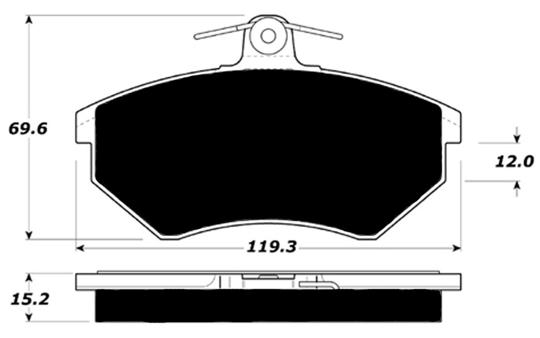 Porterfield Brake Pads for 1995 VOLKSWAGEN PASSAT GLS 4cyl