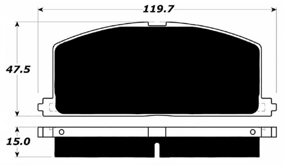 Porterfield Brake Pads for 1991 TOYOTA COROLLA Coupe