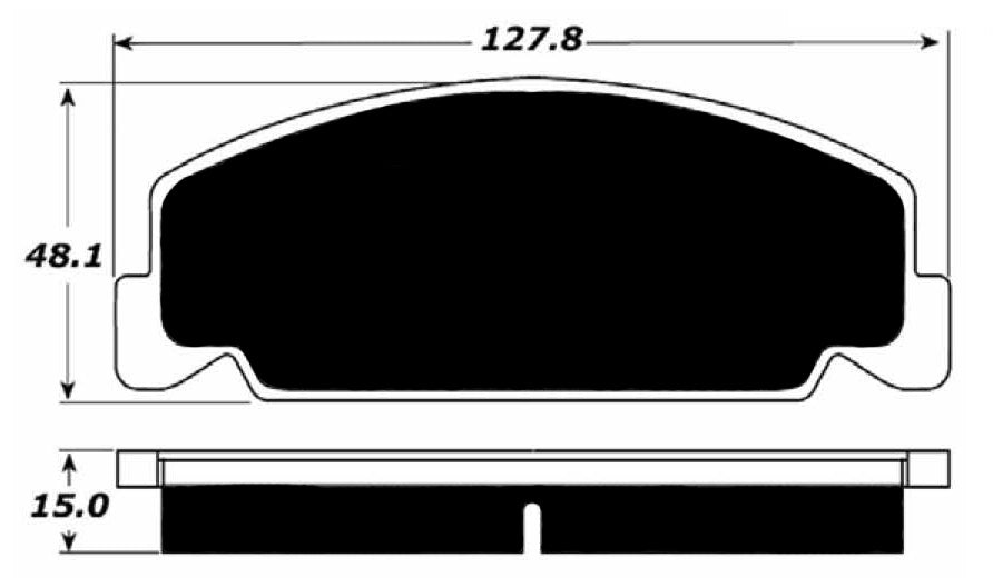 Porterfield Brake Pads for 1994 HONDA CIVIC Del Sol Si w/o ABS